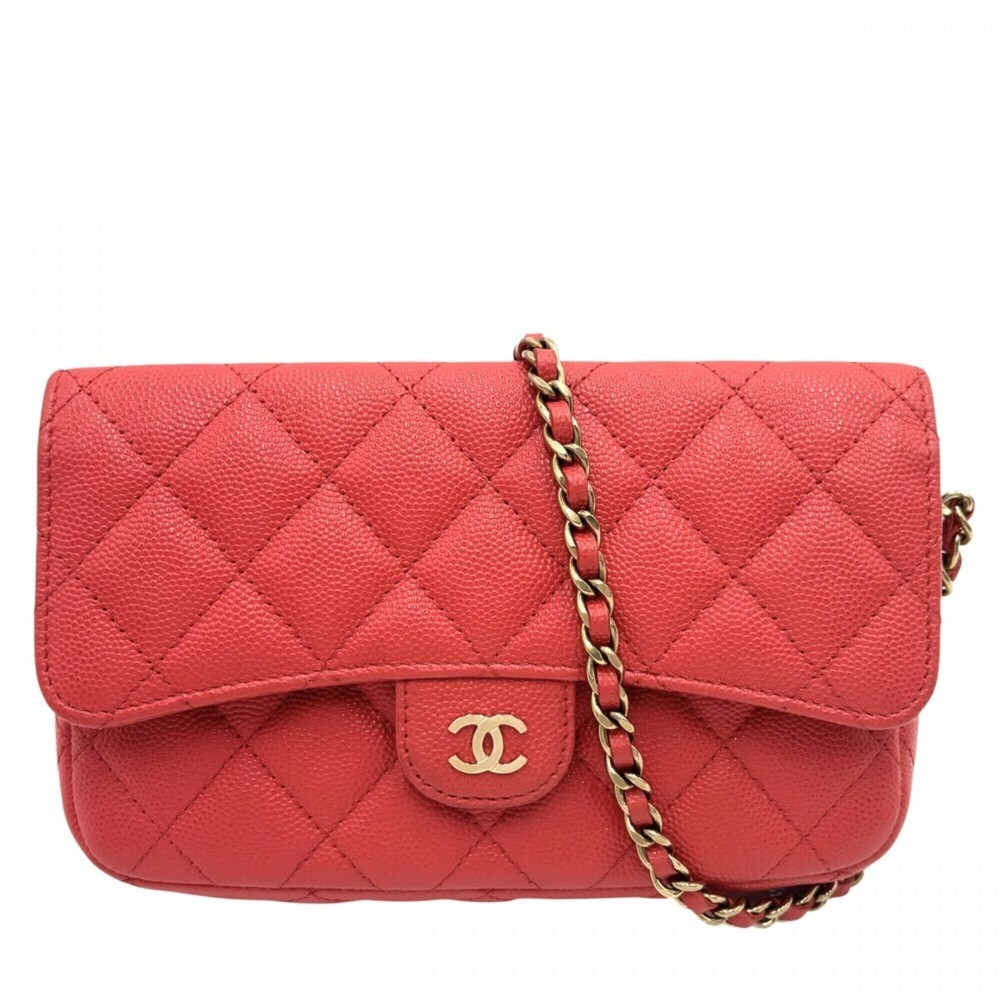 Chanel Chain Wallet for Women, Matelassé Shoulder Pouch, Bag, Crossbody Coco ...